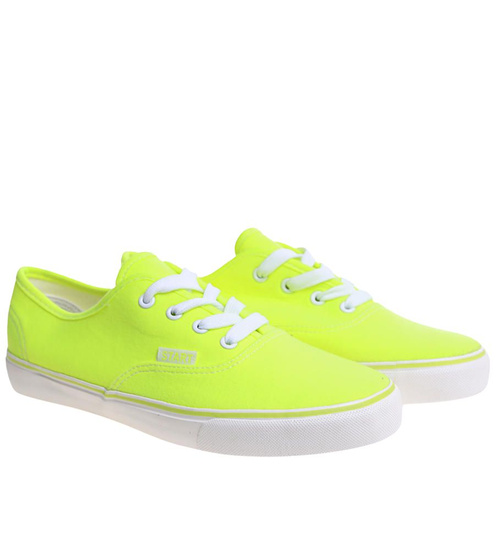 Jasno zielone niskie tenisówki damskie z tkaniny OST436