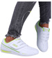 Biało zielone sportowe buty na rzepy /D9-3 15661 T244/
