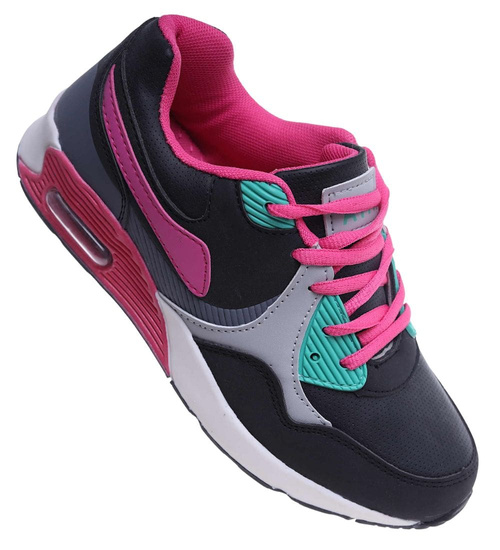 Sznurowane dziewczęce buty sportowe BL-Wat-Turq /B4-2 18129 T292/