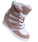 Trampki sneakersy na koturnie Seastar Khaki /G7-3 14976 T937/
