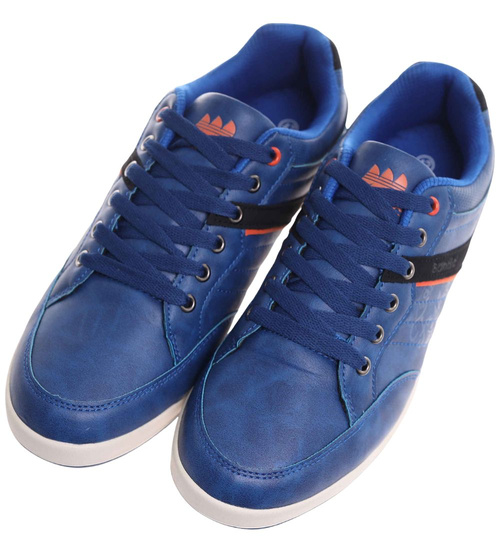 Niebieskie niskie trampki męskie /G2-3 18064 T239/