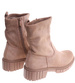 Beżowe ocieplane botki na platformie /C5-1 18172 T432/