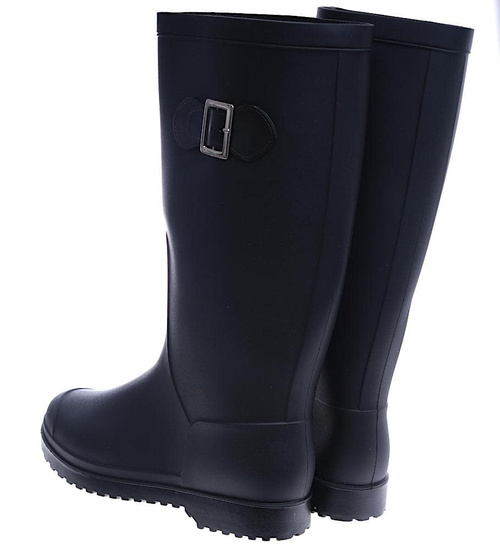 Wysokie czarne kalosze oficerki /C5-1+h2 13932 T363/