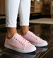 Pastelowe tenisówki damskie Różowe /A4-3 18719 T7/
