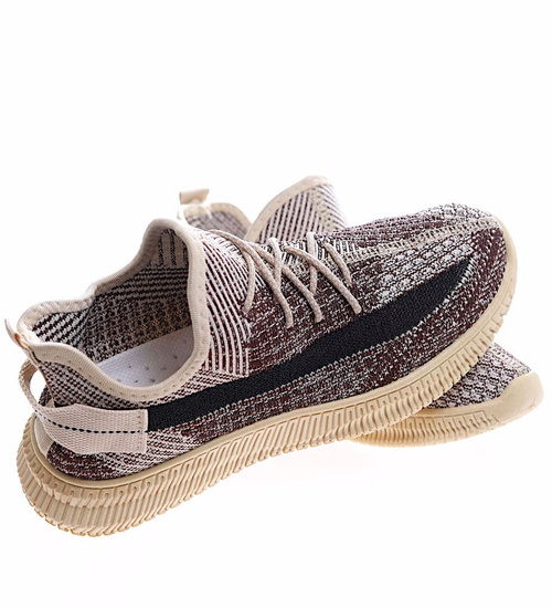 Brązowe chłopięce buty sportowe /E9-1 14157 T285/