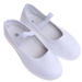 Wsuwane białe dziewczęce tenisówki balerinki czeszki z paseczkiem /B2-2 17308 T125/