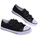 Czarne tenisówki dla dziewczynki na rzepy /D2-2 18637 T286/