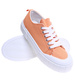 Pomarańczowe trampki damskie z tkaniny /E6-1 15964 G157/