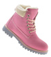 Zimowe botki trapery z ociepleniem Różowe /E9-2 9582 S592/