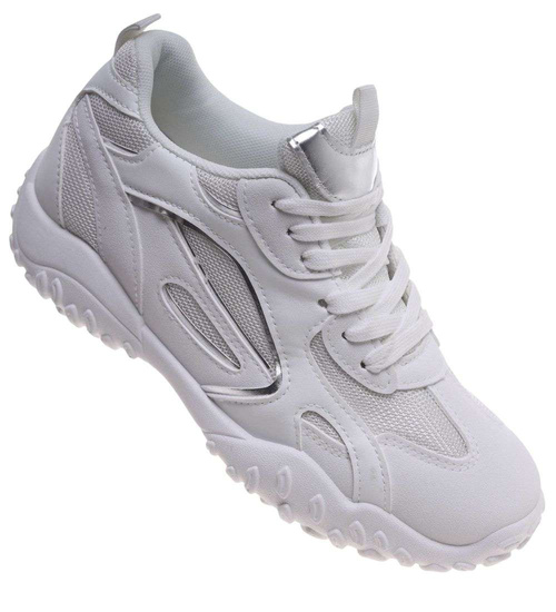Białe buty sportowe sneakersy /F1-3 18823 W298/