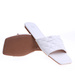 Płaskie Białe klapki damskie /F2-2 13704 T196/