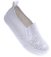 Ażurowe wsuwane trampki slip on Białe /A2-2 13764 T122/