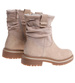 Zimowe botki saszki z ociepleniem Beżowe /B6-1 18546 G388/
