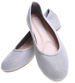 Baleriny szare ażurowe buty wiosenne /A1-2 15652 T19/