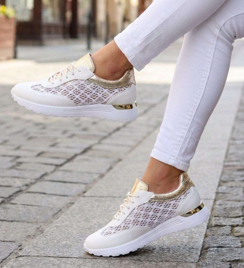 Białe buty sportowe ażurowe białe Seastar /G11-3 17351 S587/