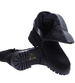 Zimowe zamszowe czarne botki na klocku /E5-1 15378 T533/
