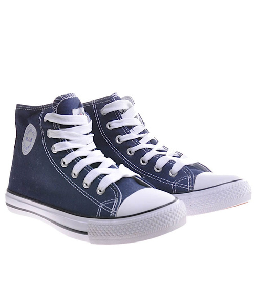 Wysokie granatowe trampki /G4-1 11090 T100/