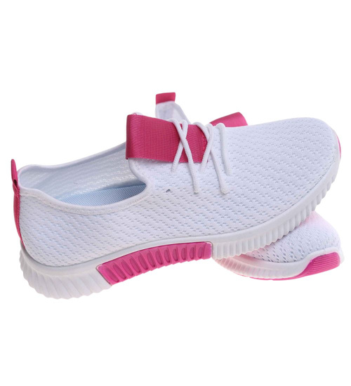 Damskie białe buty sportowe w dużym rozmiarze /A5-3 18108 T281/