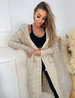 Beżowy oversizowy kardigan sweter Myluxe /H UB658 L166/