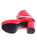 Czerwone kozaki na obcasie i platformie /G10-3 17154 T288/