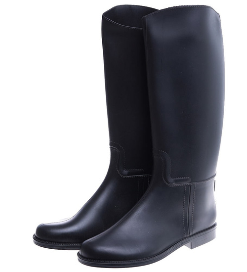 Wysokie czarne damskie kalosze /F5-1 14949 T388 +H2/