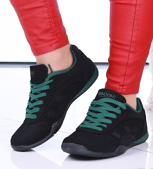 Lekkie czarne buty sportowe /D8-1 14735 S341/