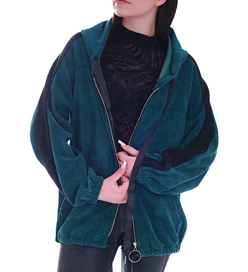 Casualowa bluza oversize Zielona /H UB27 S331/