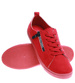 Sznurowane czerwone tenisówki /D9-2 11656 T194/