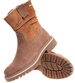 Zimowe botki saszki z ociepleniem Brązowe /G9-3 18540 G288/