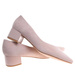 Beżowe czółenka na niskim obcasie Pointy Toe /D5-3 18805 T381/