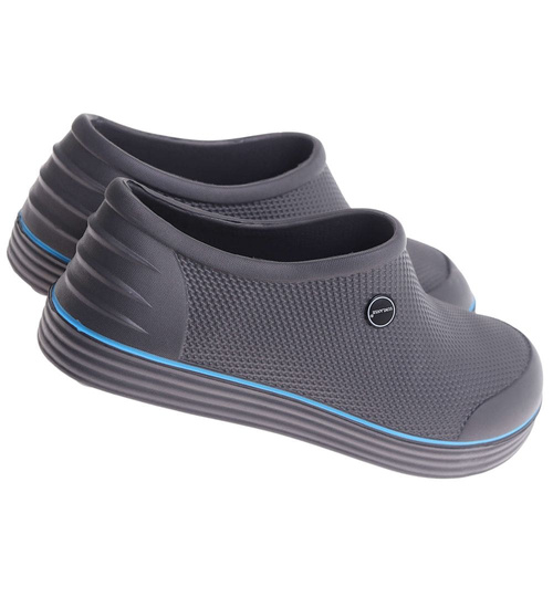 Kalosze damskie piankowe krótkie szaro niebieskie /D6-1 17796 T18-45 +h2/