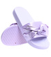Fioletowe klapki damskie z kokardą /D6-2 4196 S099/