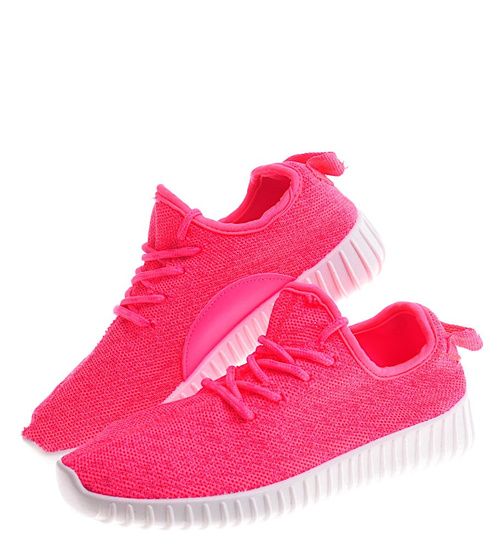 Lekkie damskie buty sportowe Peach /D6-3 12305 T195/