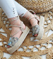 Modne espadryle na platformie Seastar Khaki /E3-2 8884 S500/