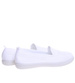 Materiałowe ażurowe białe wsuwane półbuty damskie /G9-3 15945 T136/