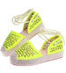 Fluorestencyjne sandały espadryle Green /A4-3 13893 T178/