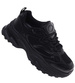 Damskie buty sportowe czarne na platformie /B4-3 18657 S242/