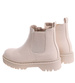 Beżowe dziewczęce botki sztyblety /D3-2 17063 T283/
