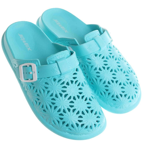 Klapki damskie Ażurowe buty na plażę Turkusowe /H2 17854 G008/