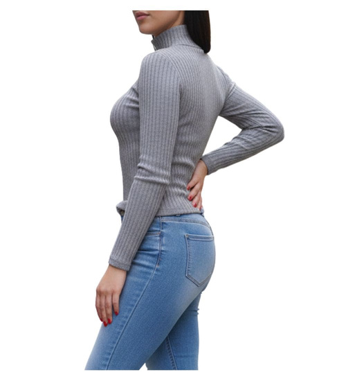 Jasno szary golf damski /F9-1 UB329 T076/