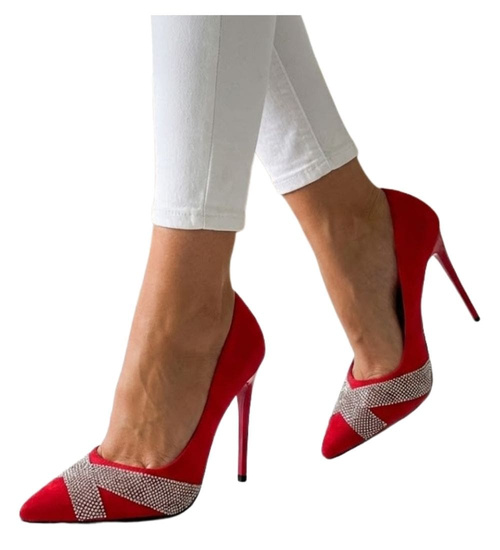 Czerwone szpilki na obcasie /D9-2 11857 T299/
