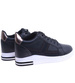 Czarne trampki sneakersy na koturnie /D6-2 13963 G312/