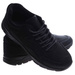 Czarne sznurowane męskie buty sportowe /A9-3 17359 T385/