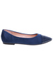 Granatowe baleriny damskie ze szpicem /B3-3 16013 T181/