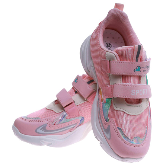Różowe dziewczęce buty sportowe /F1-3 17426 T203/