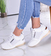 Białe trampki sneakersy na koturnie /E3-2 11565 W498