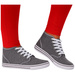 Wysokie trampki damskie szare /C6-3 13873 S097/