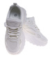 Damskie buty sportowe białe na platformie /G8-2 18658 S242/