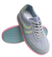 Niebieskie wiązane sneakersy buty sportowe /A3-2 17881 T688