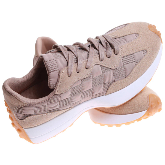 Wiązane damskie buty sportowe Khaki /D9-1 17340 T232/